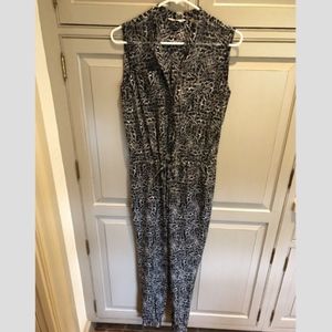 Rebecca Taylor Black and White Jumpsuit Size